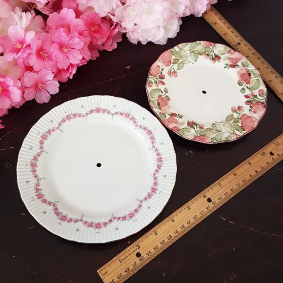 Handmade 2 Tier Cake Stand Dessert Jewelry Trinket Tray Tea Party Decor Gift - Picture 4 of 7